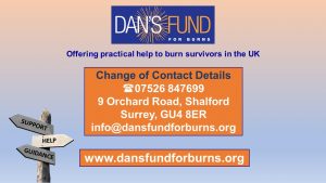 Dan's Fund for Burns' New Address and Contact Details